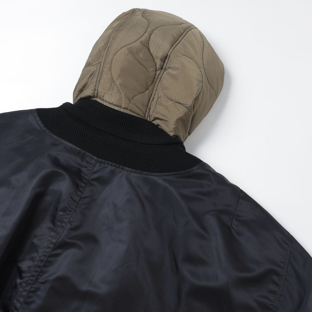 HOODED BOMBER JACKET