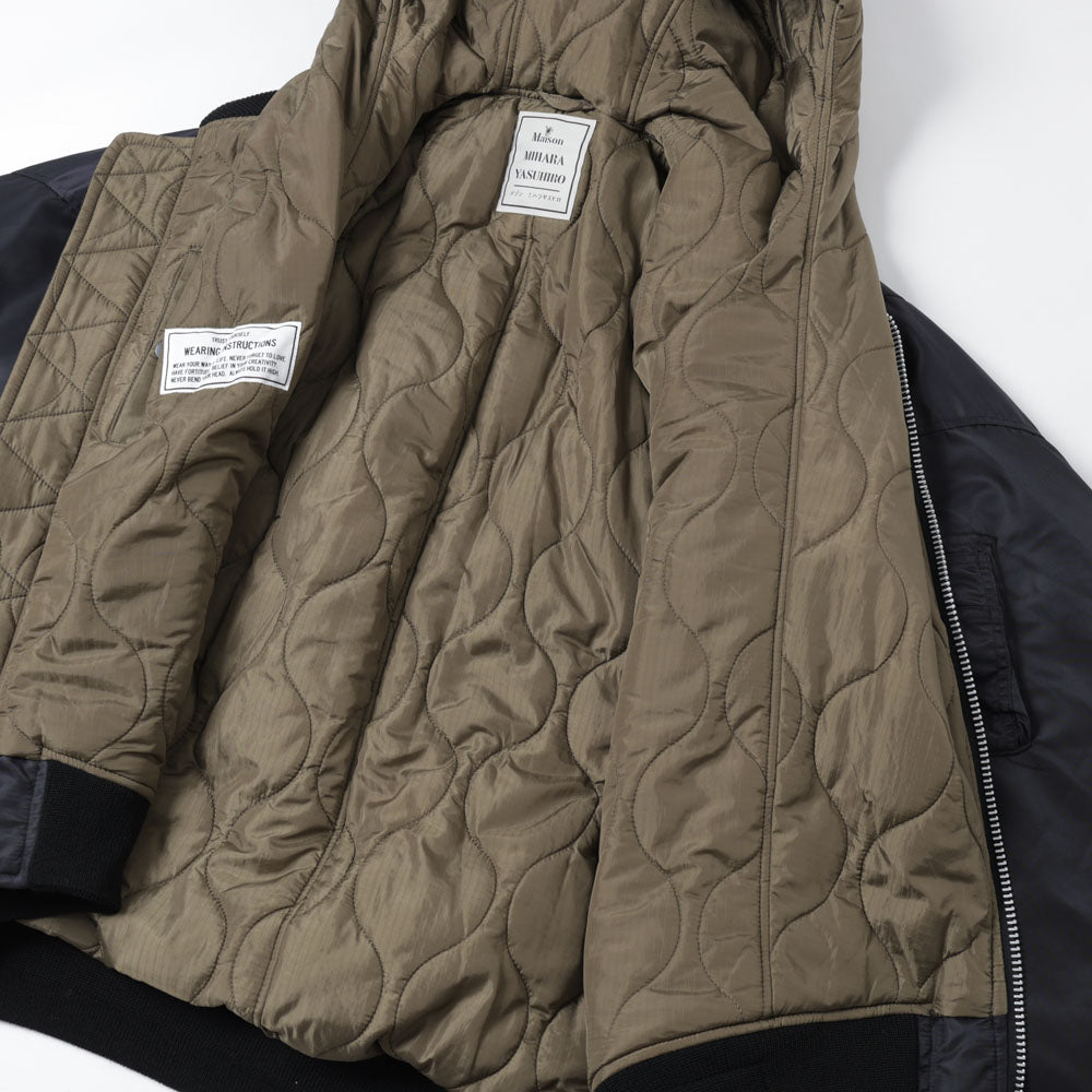 HOODED BOMBER JACKET