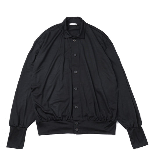  EXTRA FINE MERINO WOOL JERSEY POLO CARDIGAN  