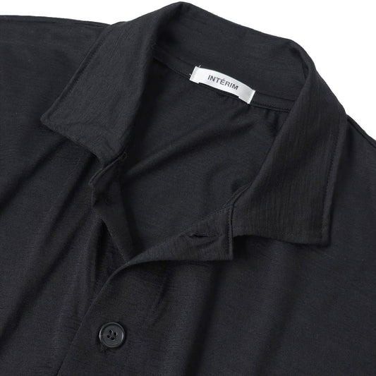  EXTRA FINE MERINO WOOL JERSEY POLO CARDIGAN  