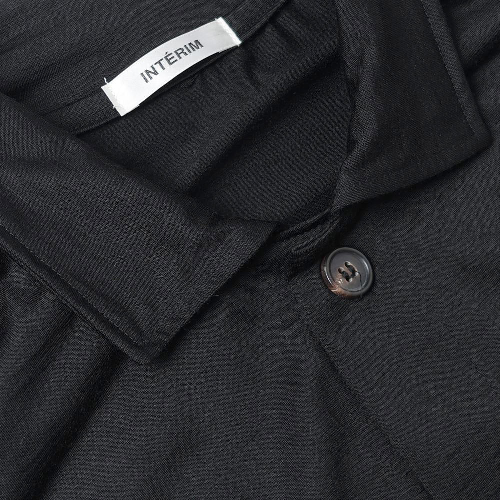 EXTRA FINE MERINO WOOL JERSEY POLO CARDIGAN