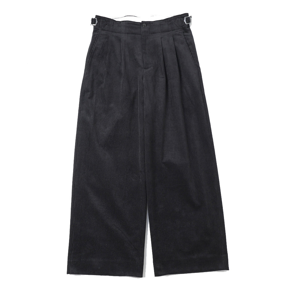 TWO TUCK MILITARY TROUSERS ORGANIC COTTON 8WALE CORDUROY