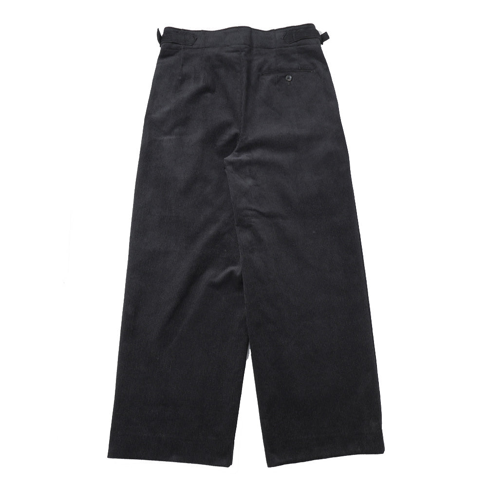 TWO TUCK MILITARY TROUSERS ORGANIC COTTON 8WALE CORDUROY
