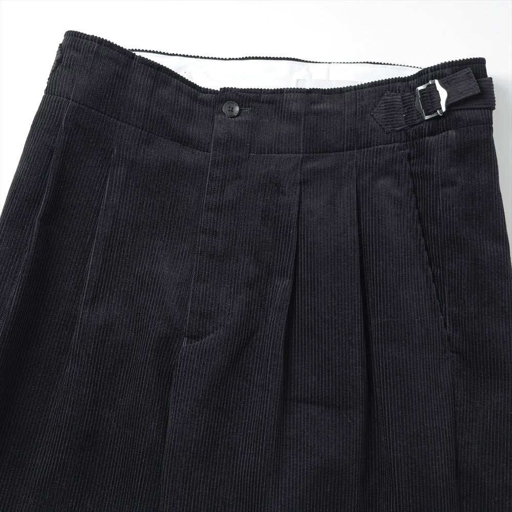 TWO TUCK MILITARY TROUSERS ORGANIC COTTON 8WALE CORDUROY