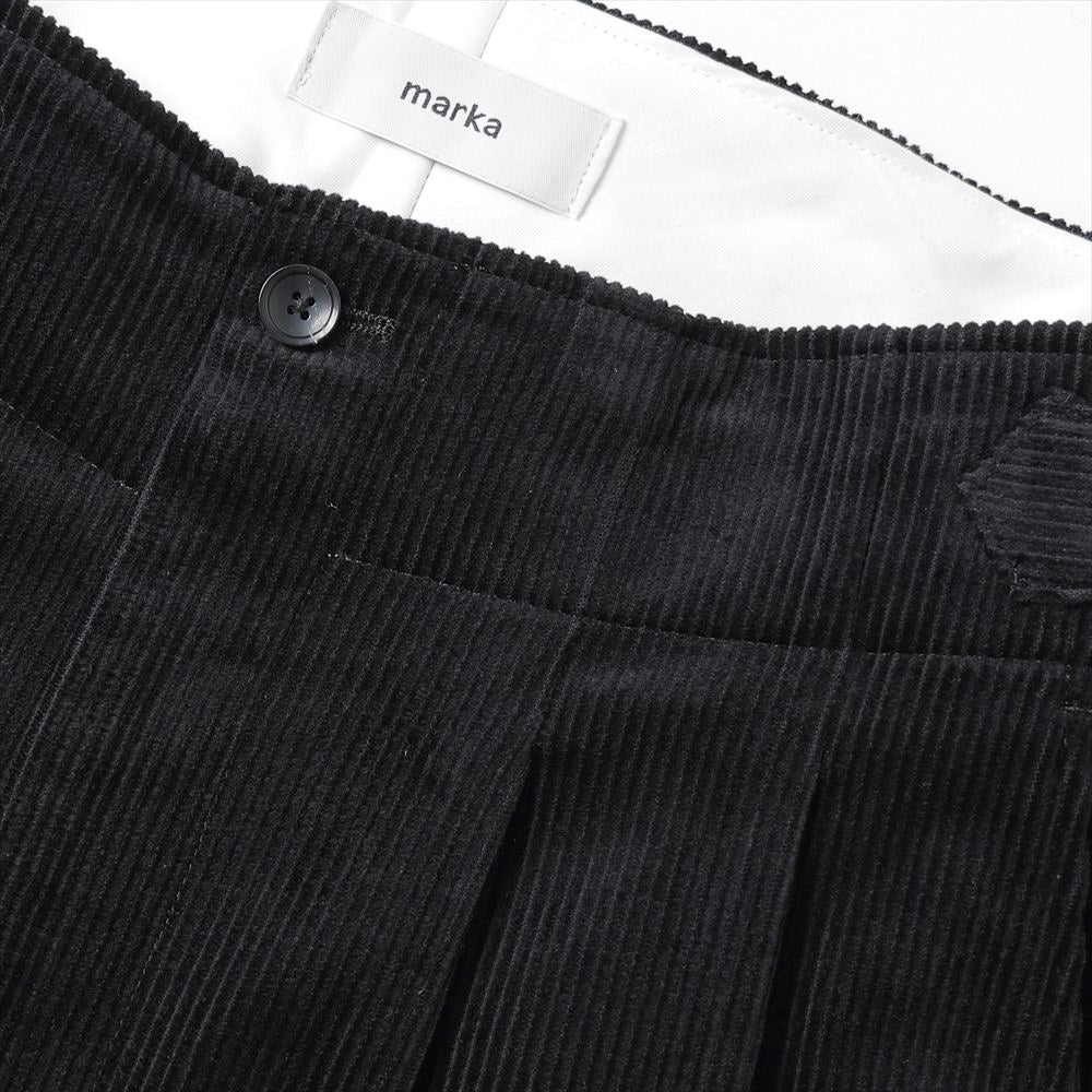 TWO TUCK MILITARY TROUSERS ORGANIC COTTON 8WALE CORDUROY