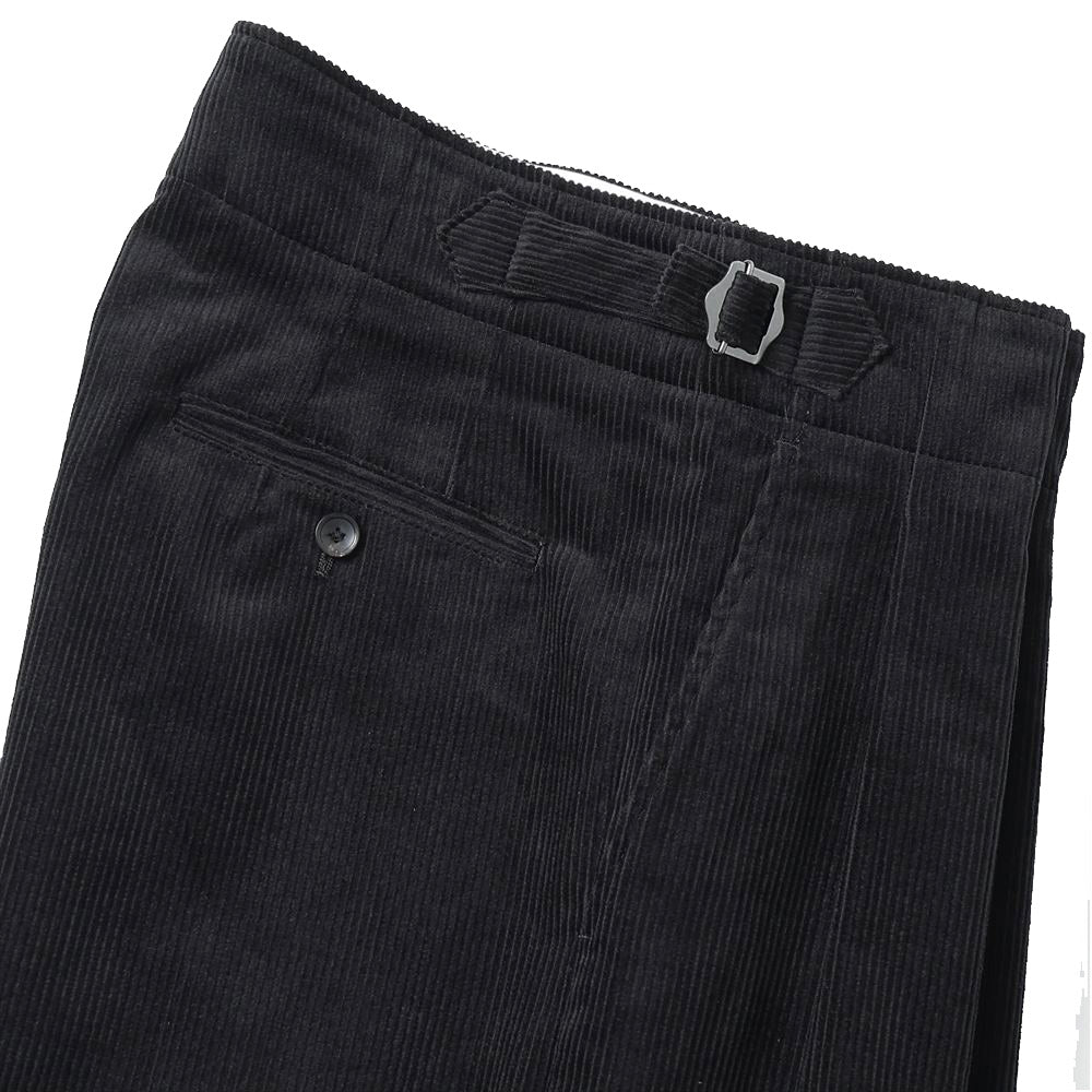 TWO TUCK MILITARY TROUSERS ORGANIC COTTON 8WALE CORDUROY