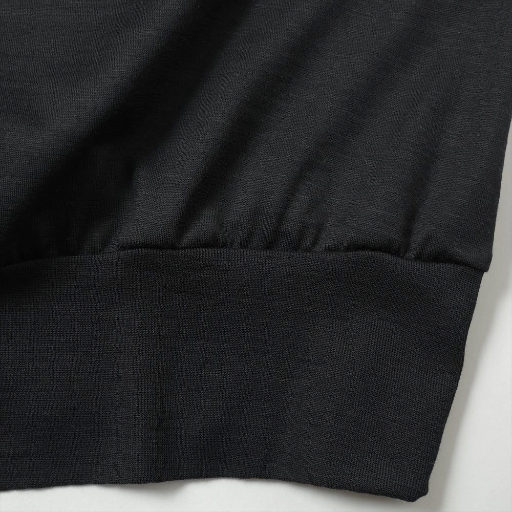 ONE BUTTON POLO TEE S/S SUPER120s WASHABLE WOOL