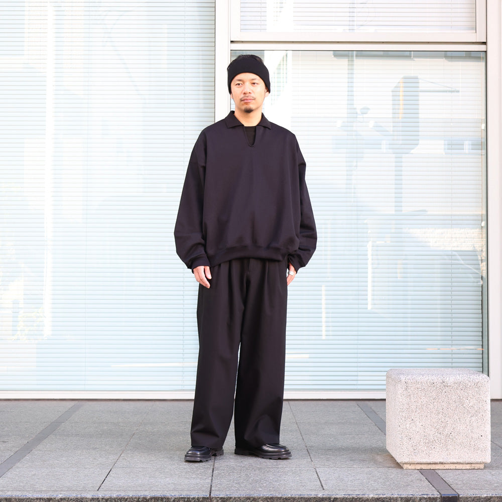 MARKAWARE(マーカウェア) - TRIPLE PLEATED WIDE TROUSERS ORGANIC