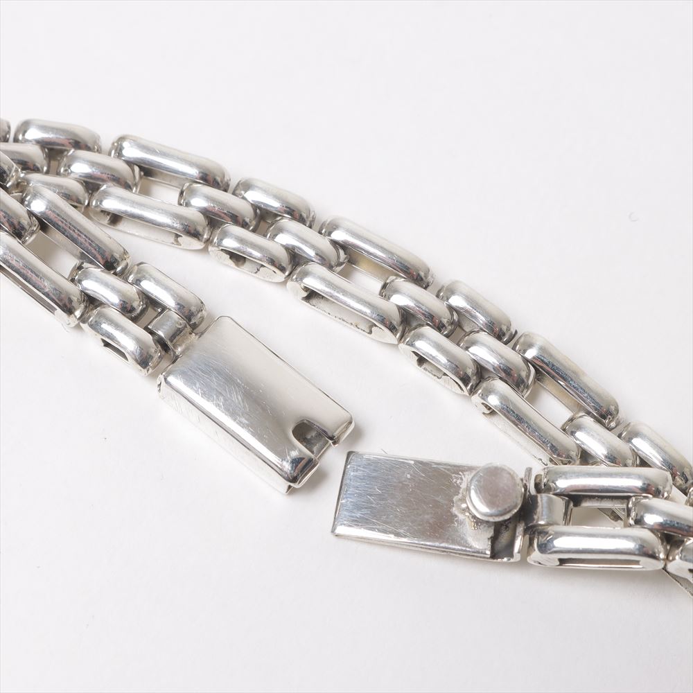 TAXCO SILVER FLAT MEDIUM CHAIN BRACELET