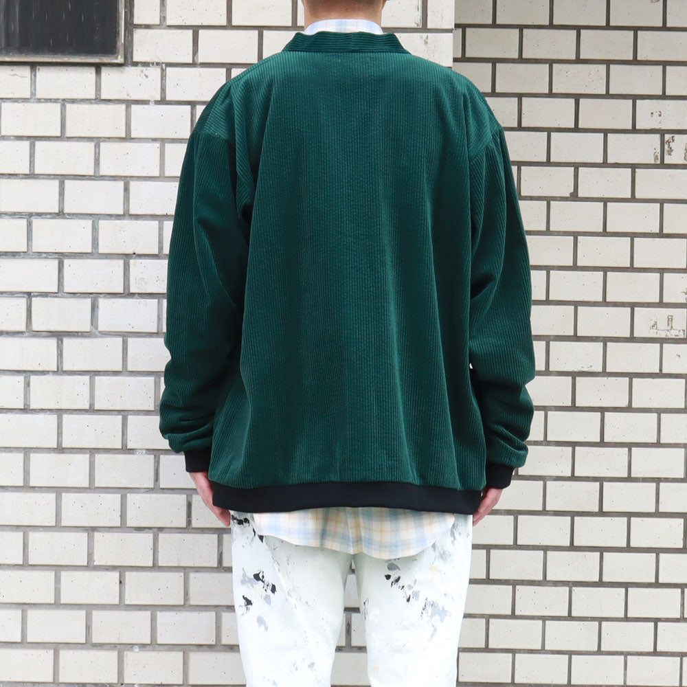 LIMITED WIDE COTTON CORDUROY V-CARDIGAN