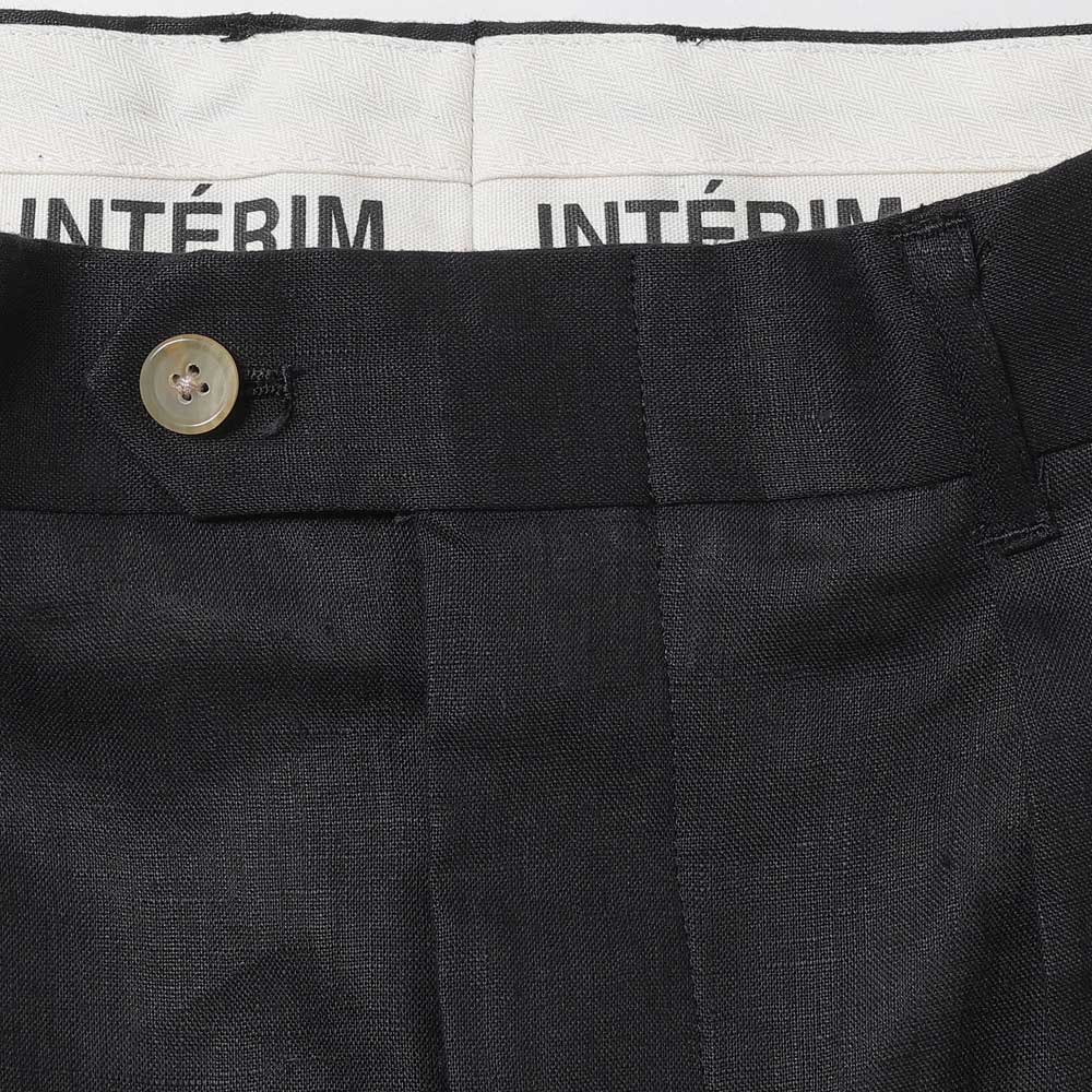 HIGH COUNT LINEN CLOTH 2TUCK BUTTON SHORTS