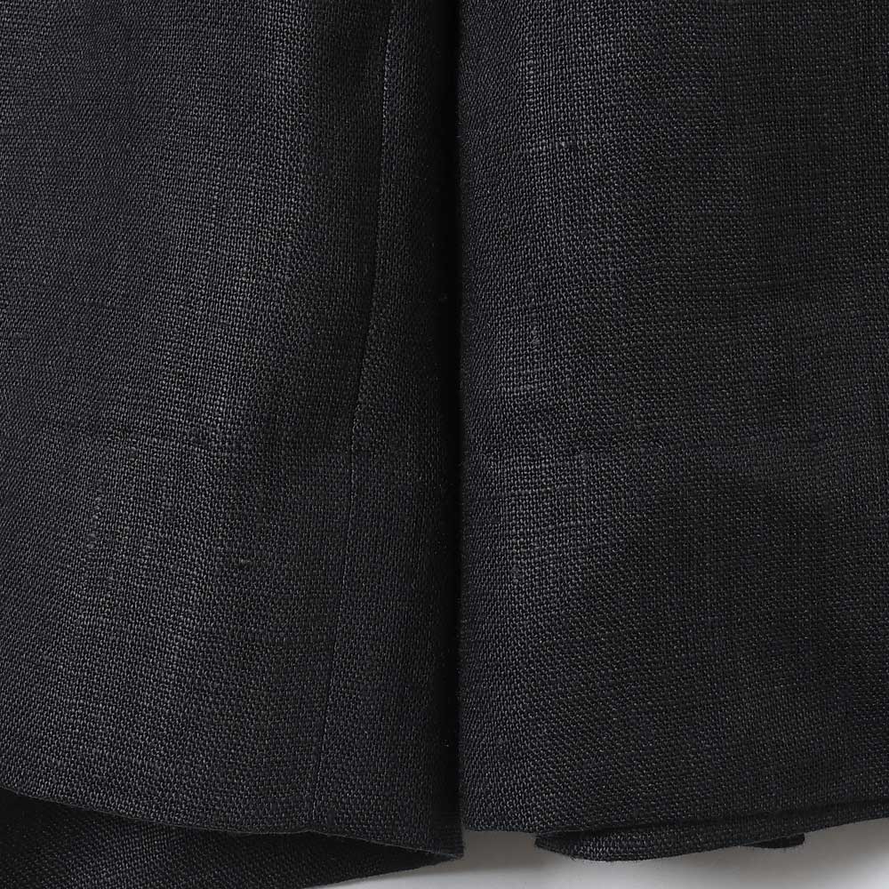 HIGH COUNT LINEN CLOTH 2TUCK BUTTON SHORTS