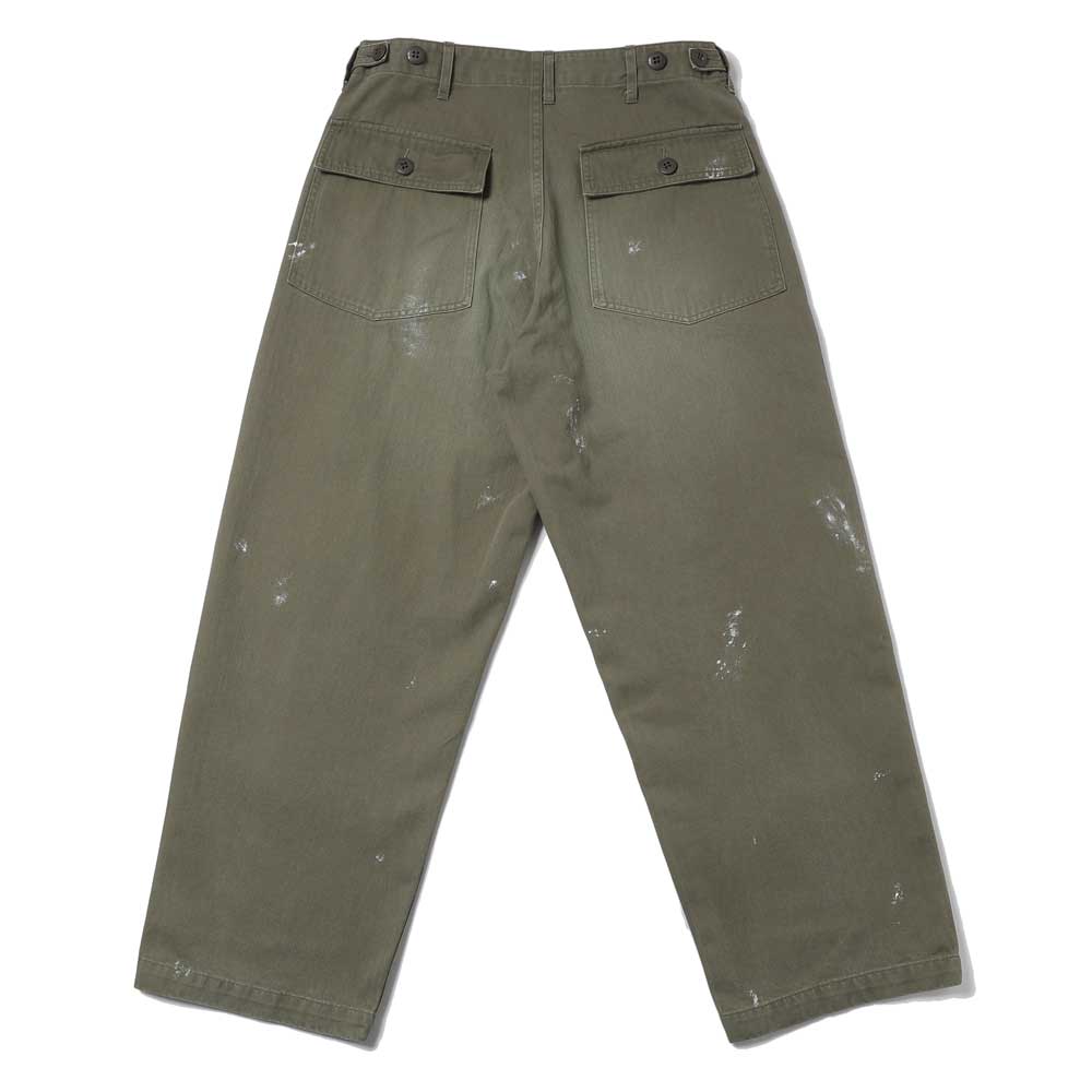 パンツ 40s u,s,army m-47 Baker pants Special!! INTERIM(インテリム) - MILK PAINT VINTAGE WASH ORGANIC COTTON US