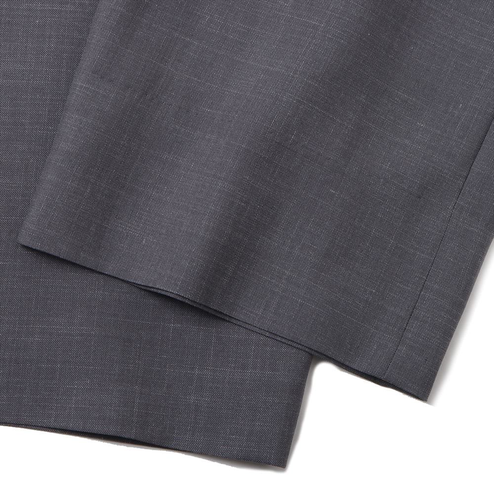 VIRGIN WOOL SILK MOHAIR SUITING MIL BAGGY TROUSER