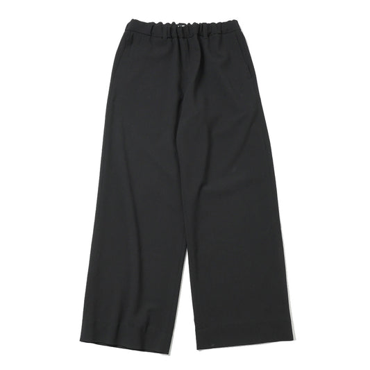  WOOL CREPE SABLE VOILE DEADSTOCK WIDE DRESS EASY PANTS  