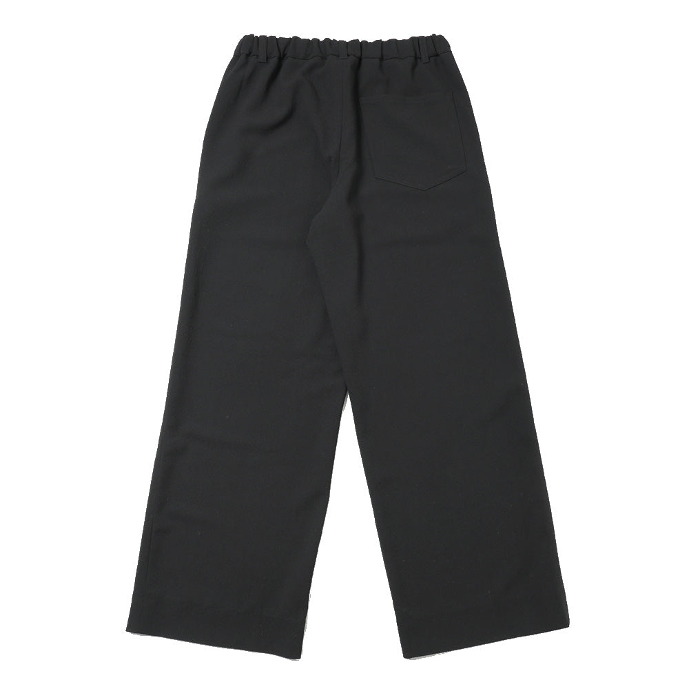 WOOL CREPE SABLE VOILE DEADSTOCK WIDE DRESS EASY PANTS