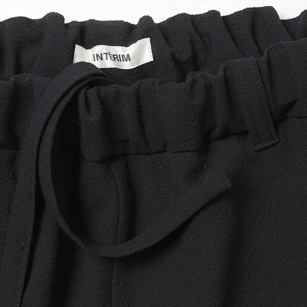 WOOL CREPE SABLE VOILE DEADSTOCK WIDE DRESS EASY PANTS