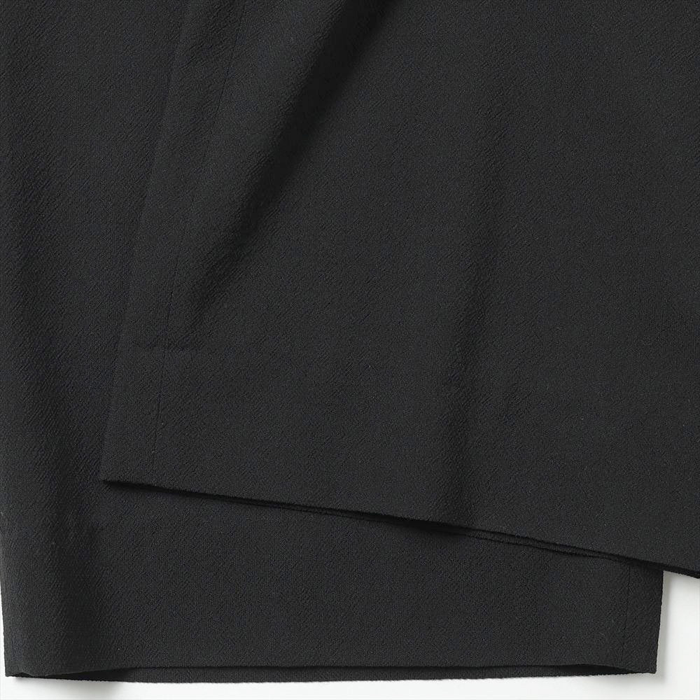 WOOL CREPE SABLE VOILE DEADSTOCK WIDE DRESS EASY PANTS