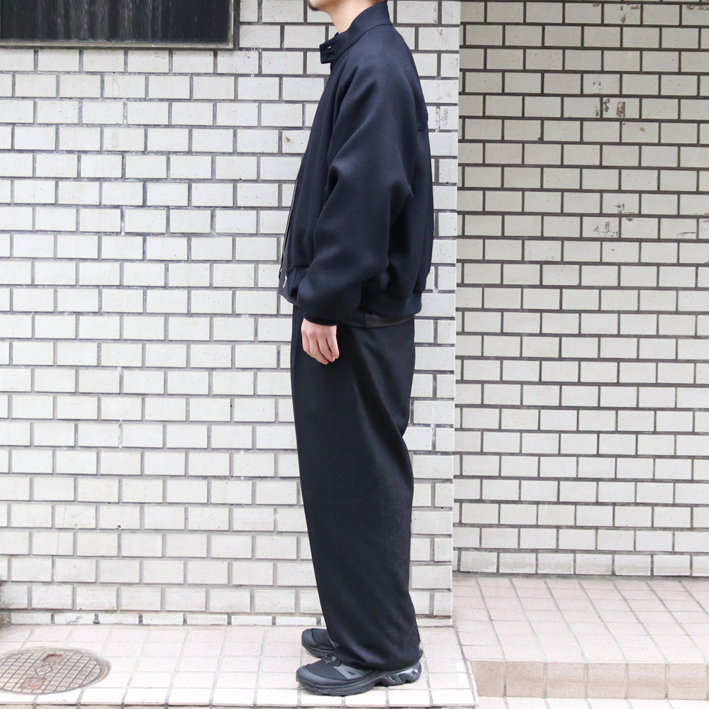 FLUID WOOL & MOHAIR TRICOTINE HYPER BIG GOLF JACKET