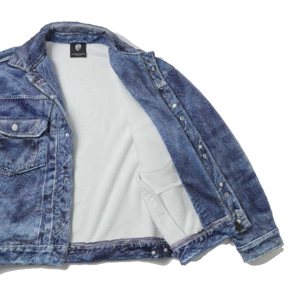 DENIM PRINT FUR JKT