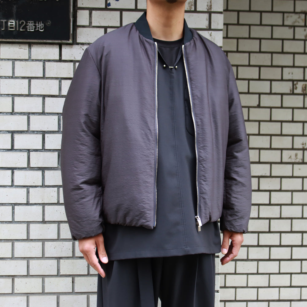 WO/NY VOILE PADDING BOMBER JACKET