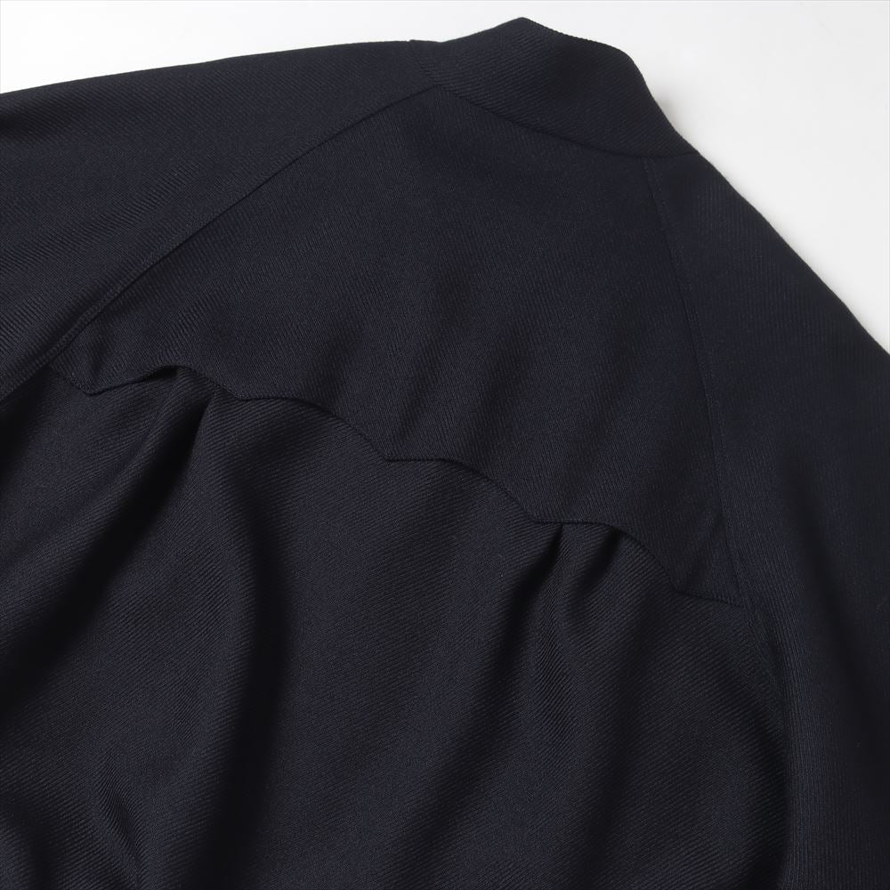 FLUID WOOL & MOHAIR TRICOTINE HYPER BIG GOLF JACKET