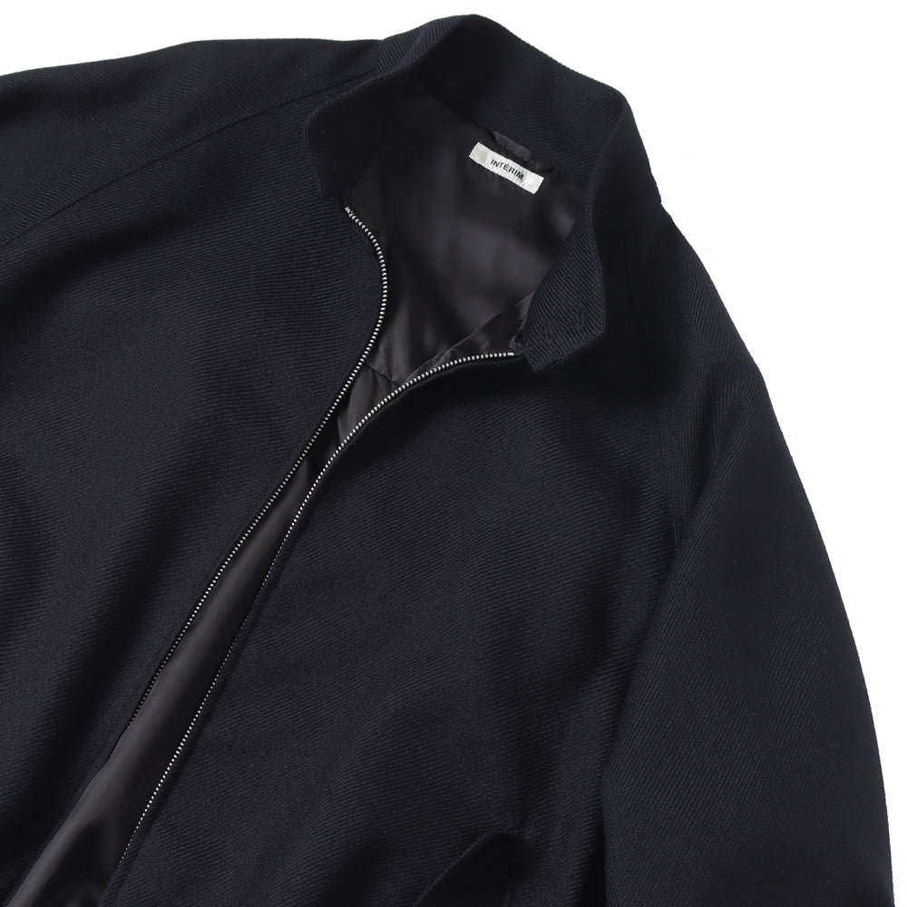 FLUID WOOL & MOHAIR TRICOTINE HYPER BIG GOLF JACKET