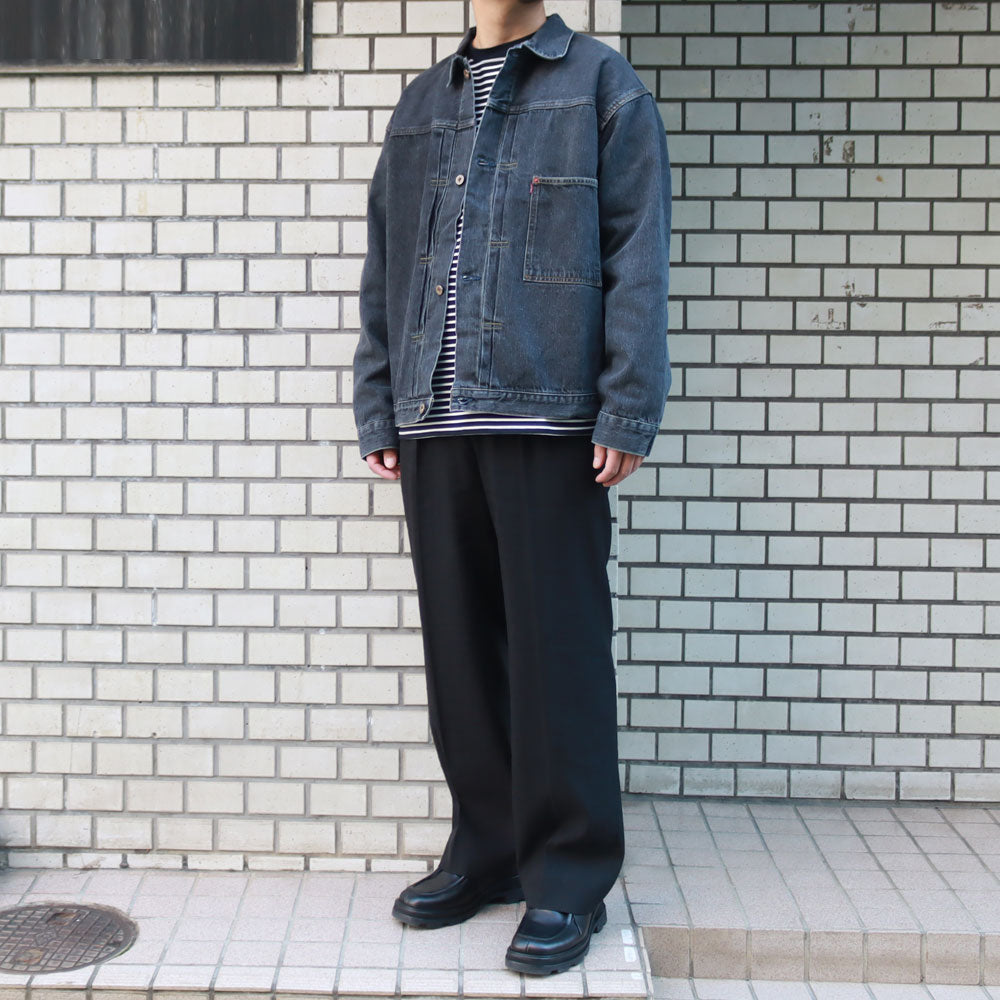 QUINN / Wide Tailored Pants (Linen Nylon High Density Taffeta)