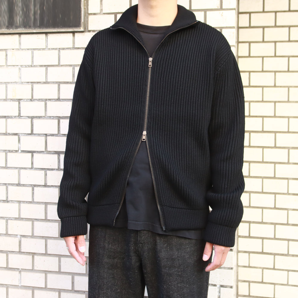 HAND FRAMED DRIVERS ZIP KNIT