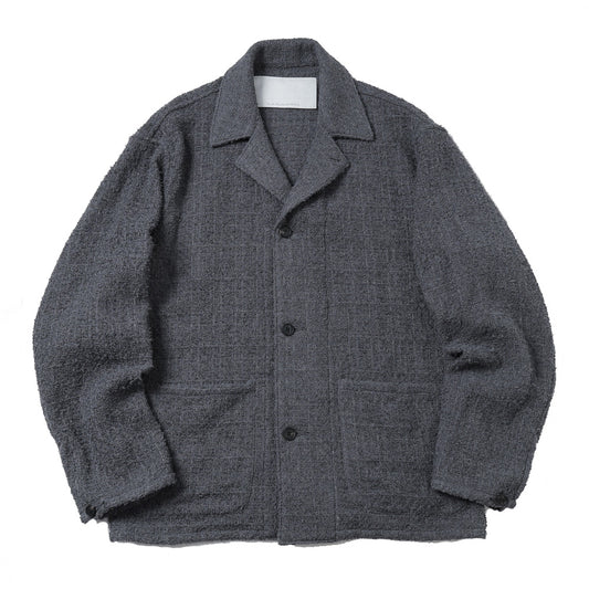  Draping Shirt Jacket N Tweed  