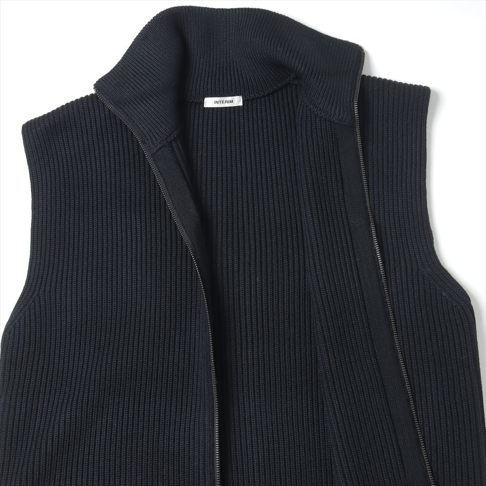 HYPER BIG HAND FRAMED DRIVERS ZIP KNIT VEST