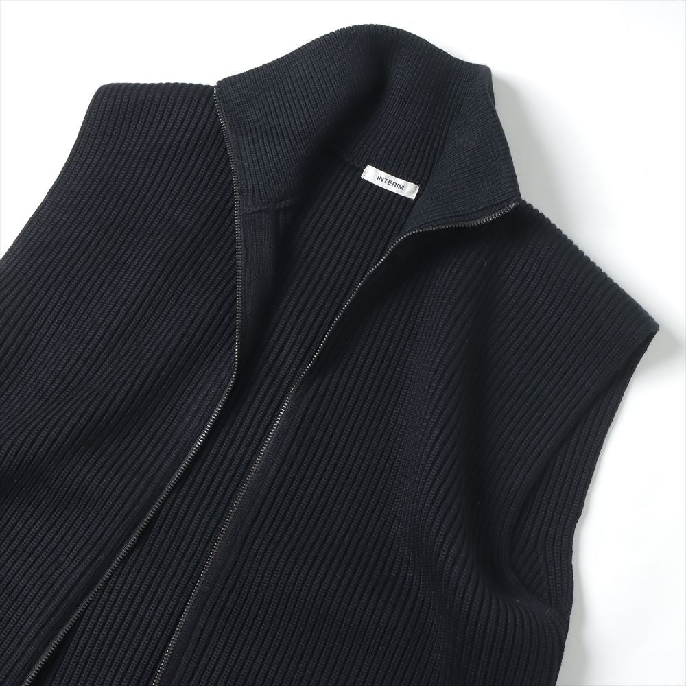 HYPER BIG HAND FRAMED DRIVERS ZIP KNIT VEST