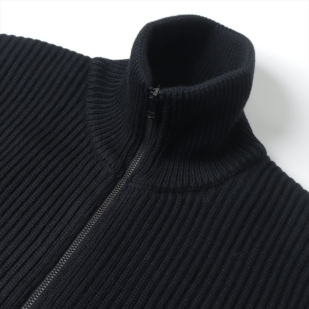 HAND FRAMED DRIVERS ZIP KNIT