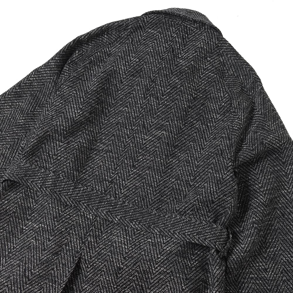MELANGE DONEGAL HERRINGBONE HYPER BIG BELTED OVER COAT (MIDDLE)