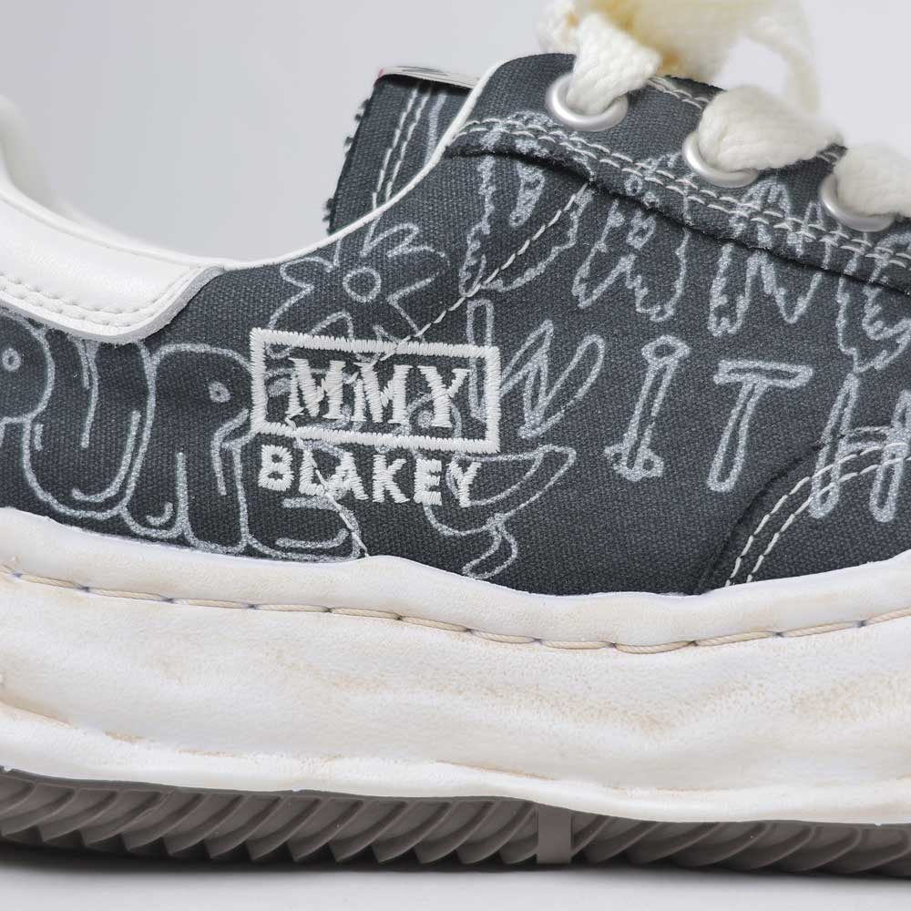 (BLAKEY) OG Sole Graffiti Printed Low-top Sneaker BLACK