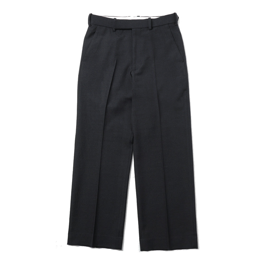REGULAR FIT STRAIGHT TROUSERS TUMBLED WOOL SERGE