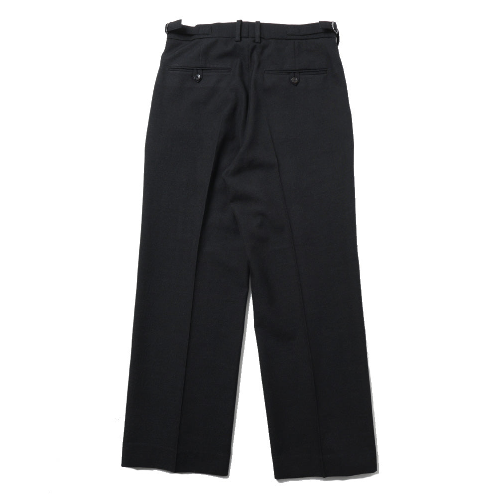 REGULAR FIT STRAIGHT TROUSERS TUMBLED WOOL SERGE