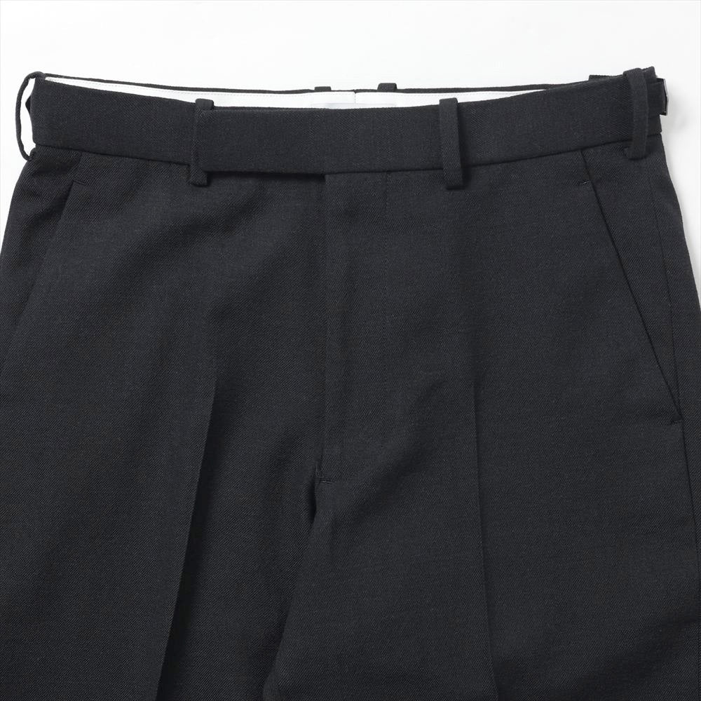 REGULAR FIT STRAIGHT TROUSERS TUMBLED WOOL SERGE