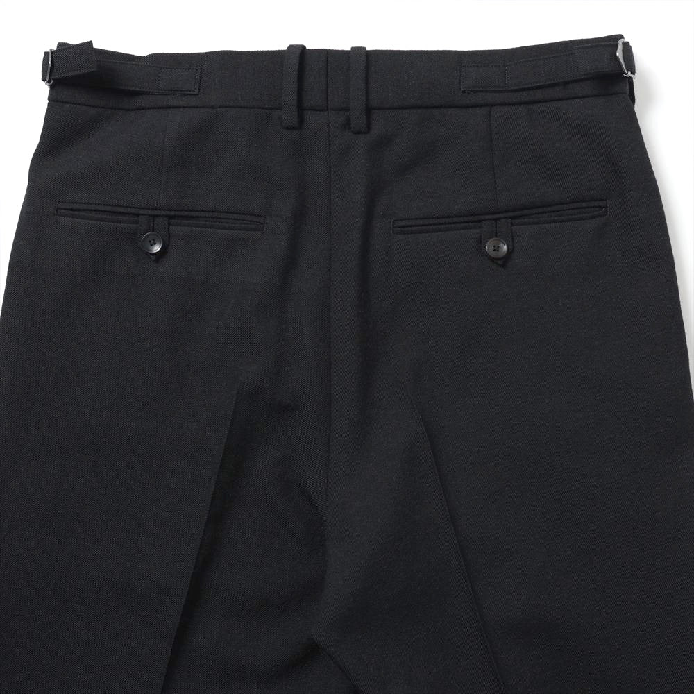 REGULAR FIT STRAIGHT TROUSERS TUMBLED WOOL SERGE
