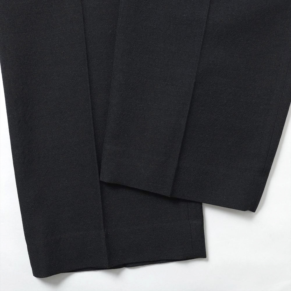 REGULAR FIT STRAIGHT TROUSERS TUMBLED WOOL SERGE
