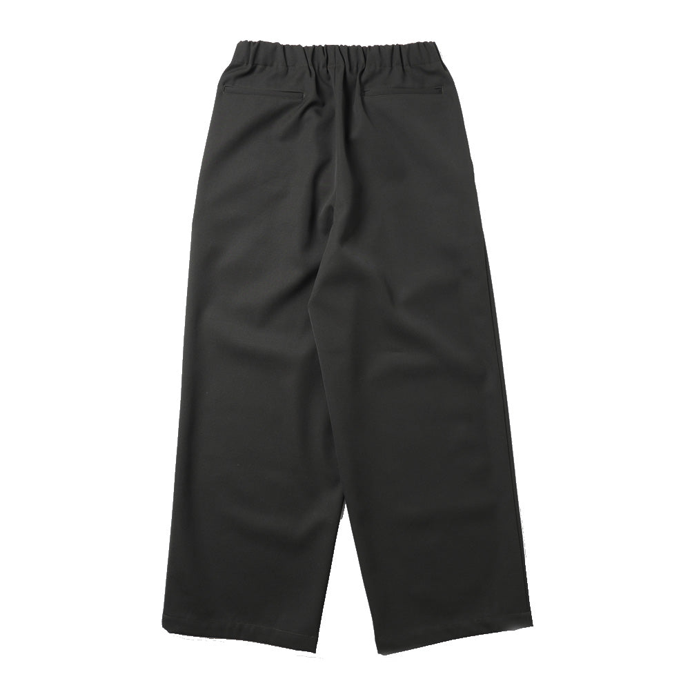 WIDE CYLINDER FIT EASY PANTS WOOL GABARDINE WASHER TUMBLER