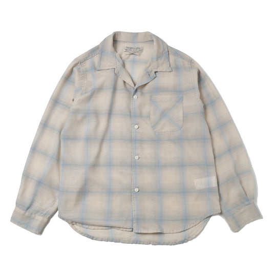  ポリウールビエラチェックシャツ  