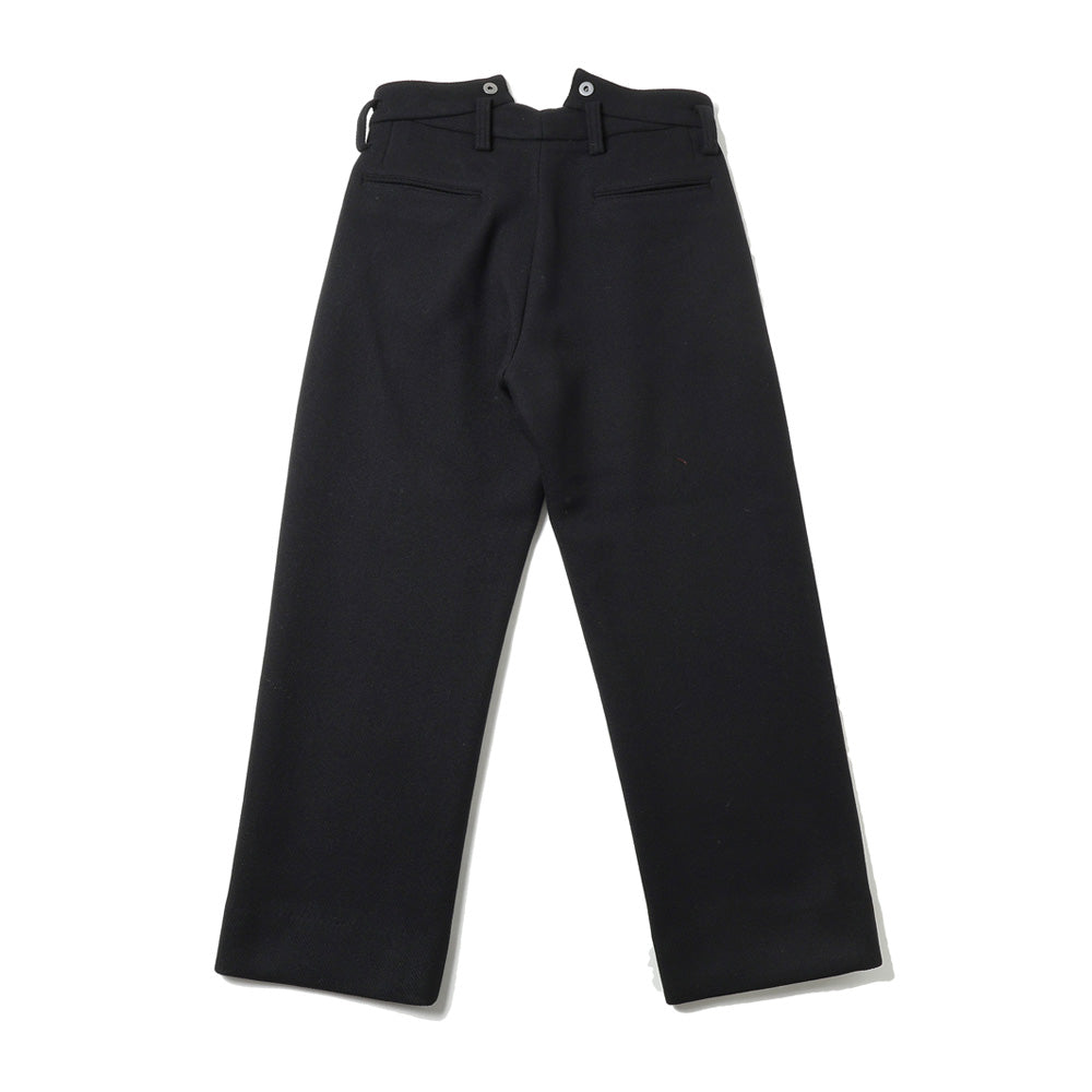 SUPERIOR WOOL CASHMERE DOUBLE FACE DRAP DEADSTOCK FABRIC BOURGERON FRENCH WORK TROUSER