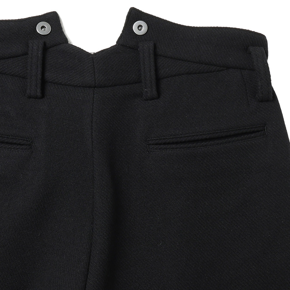 SUPERIOR WOOL CASHMERE DOUBLE FACE DRAP DEADSTOCK FABRIC BOURGERON FRENCH WORK TROUSER