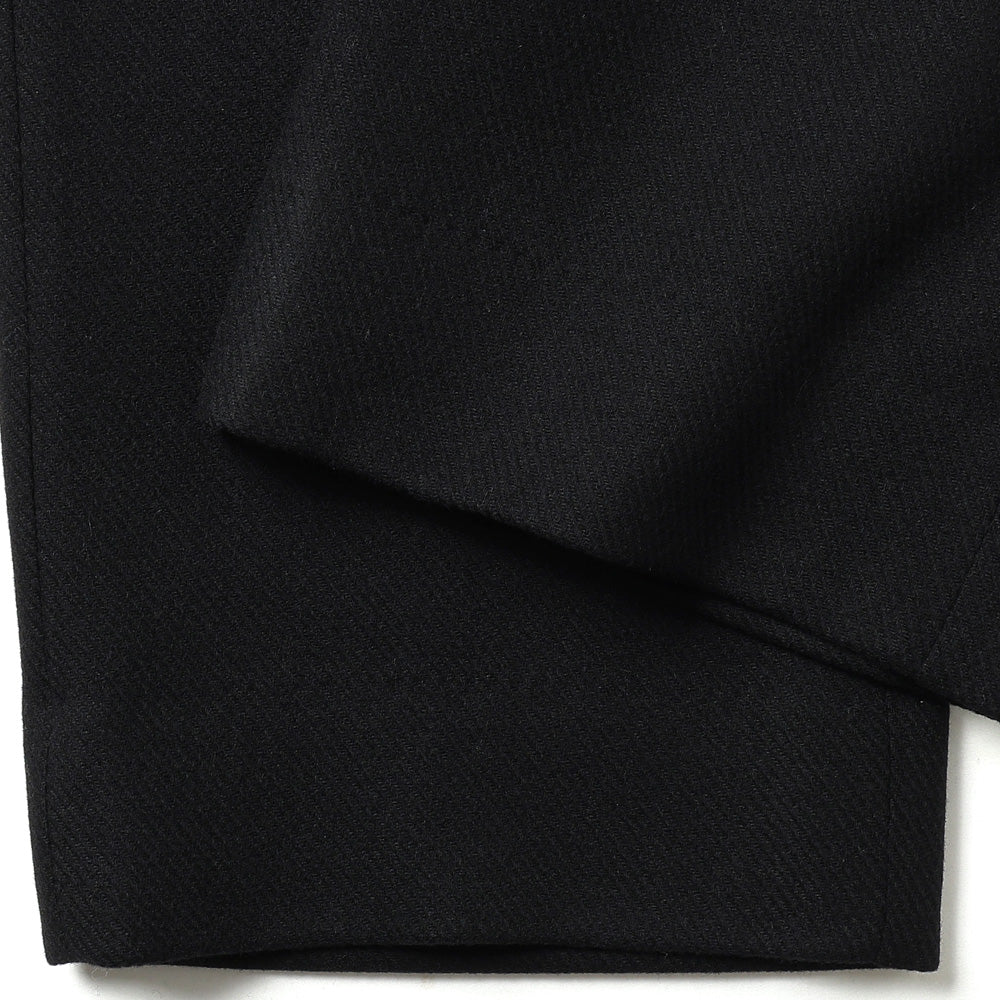 SUPERIOR WOOL CASHMERE DOUBLE FACE DRAP DEADSTOCK FABRIC BOURGERON FRENCH WORK TROUSER