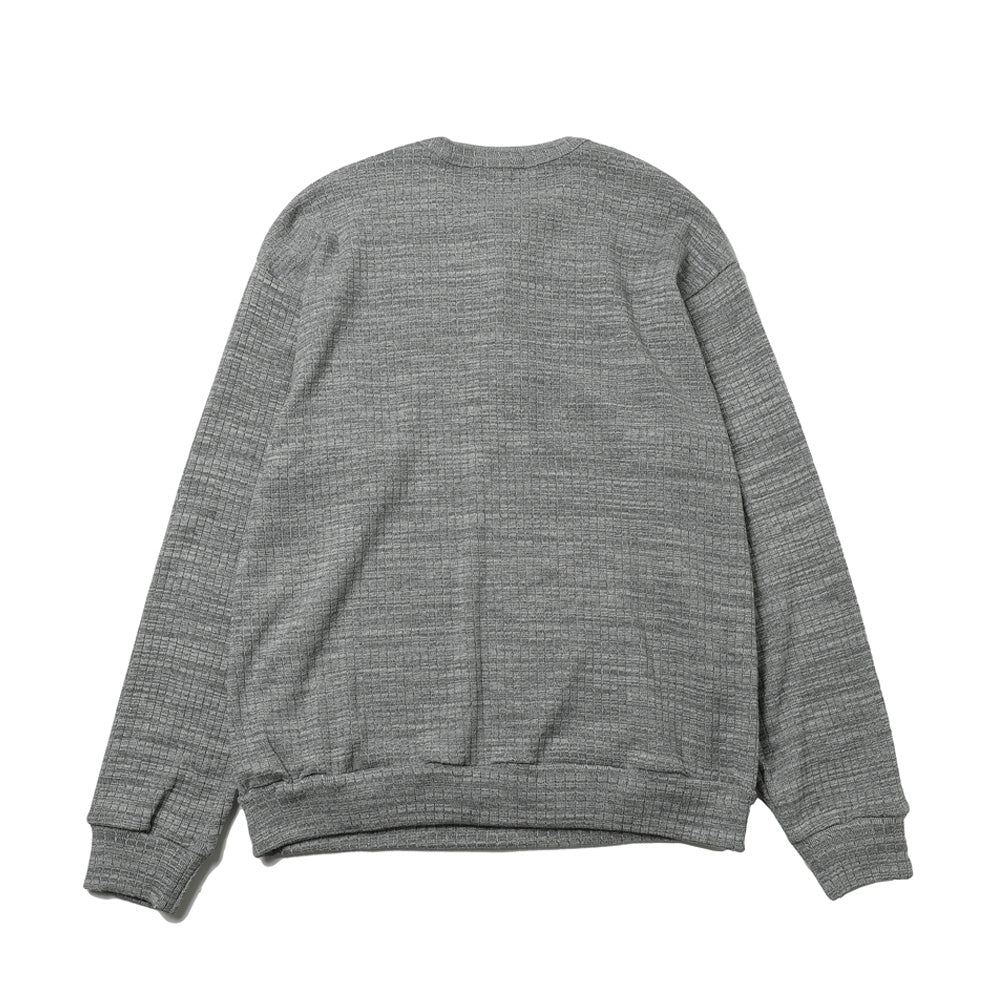 HEAVY NEEDLE-OUT RIB HENRY L/S TEE