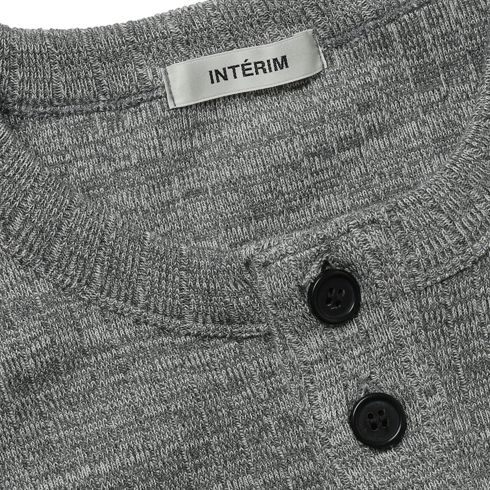 HEAVY NEEDLE-OUT RIB HENRY L/S TEE