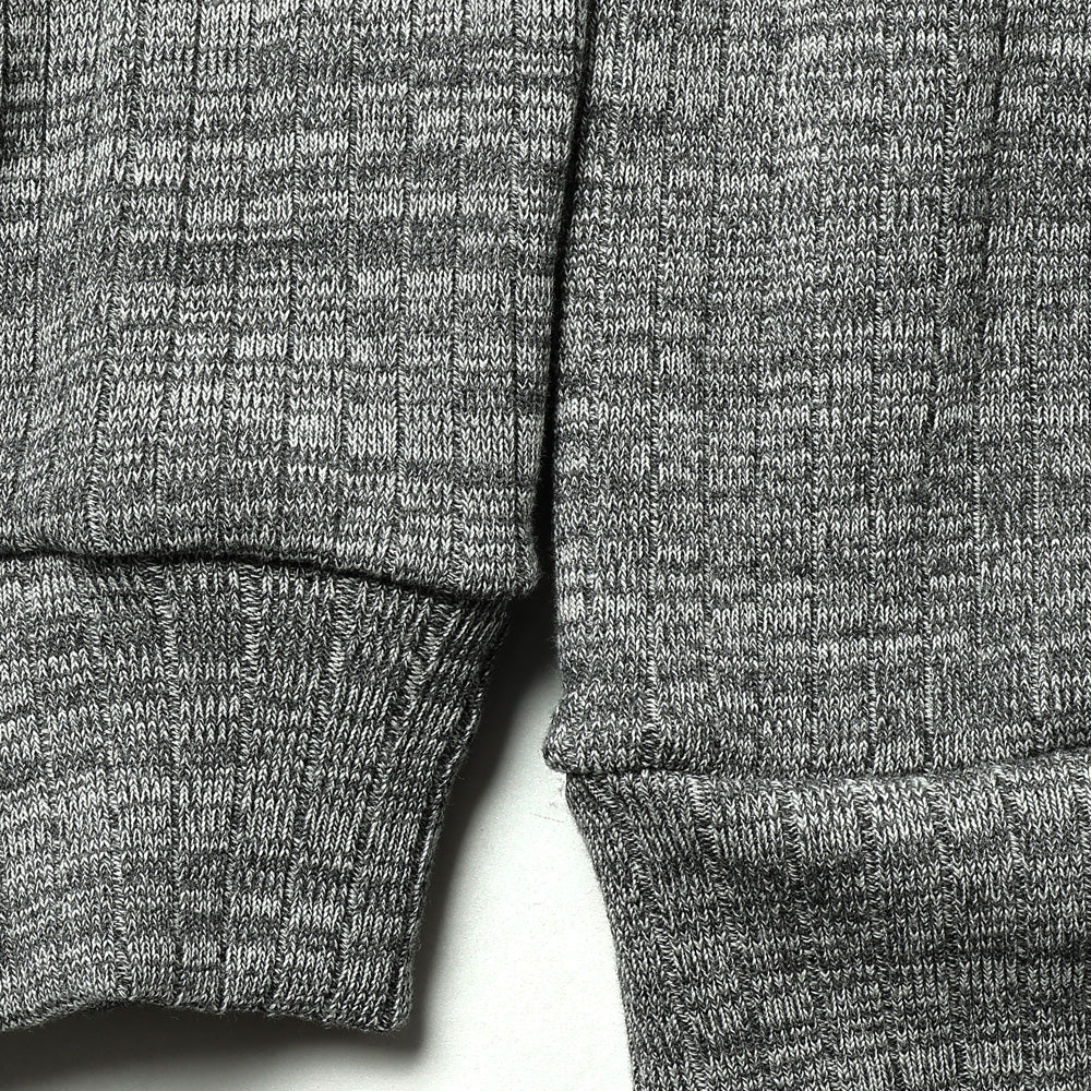HEAVY NEEDLE-OUT RIB HENRY L/S TEE