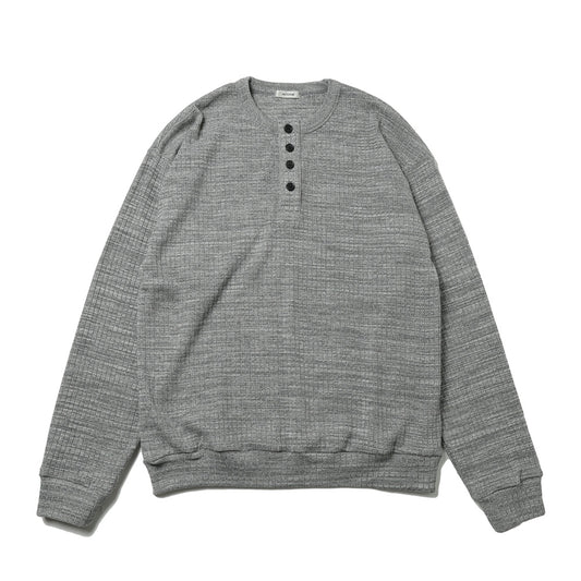  HEAVY NEEDLE-OUT RIB HENRY L/S TEE  