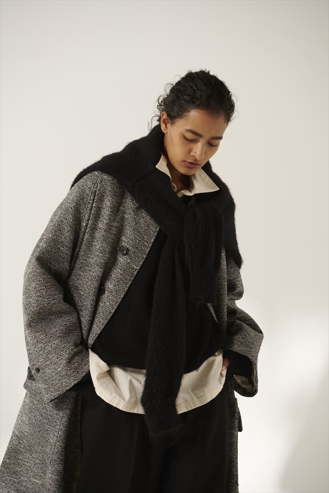 INTERIM(インテリム) - DOUBLE SIDED JACQUARD TWEED DEADSTOCK HYPER